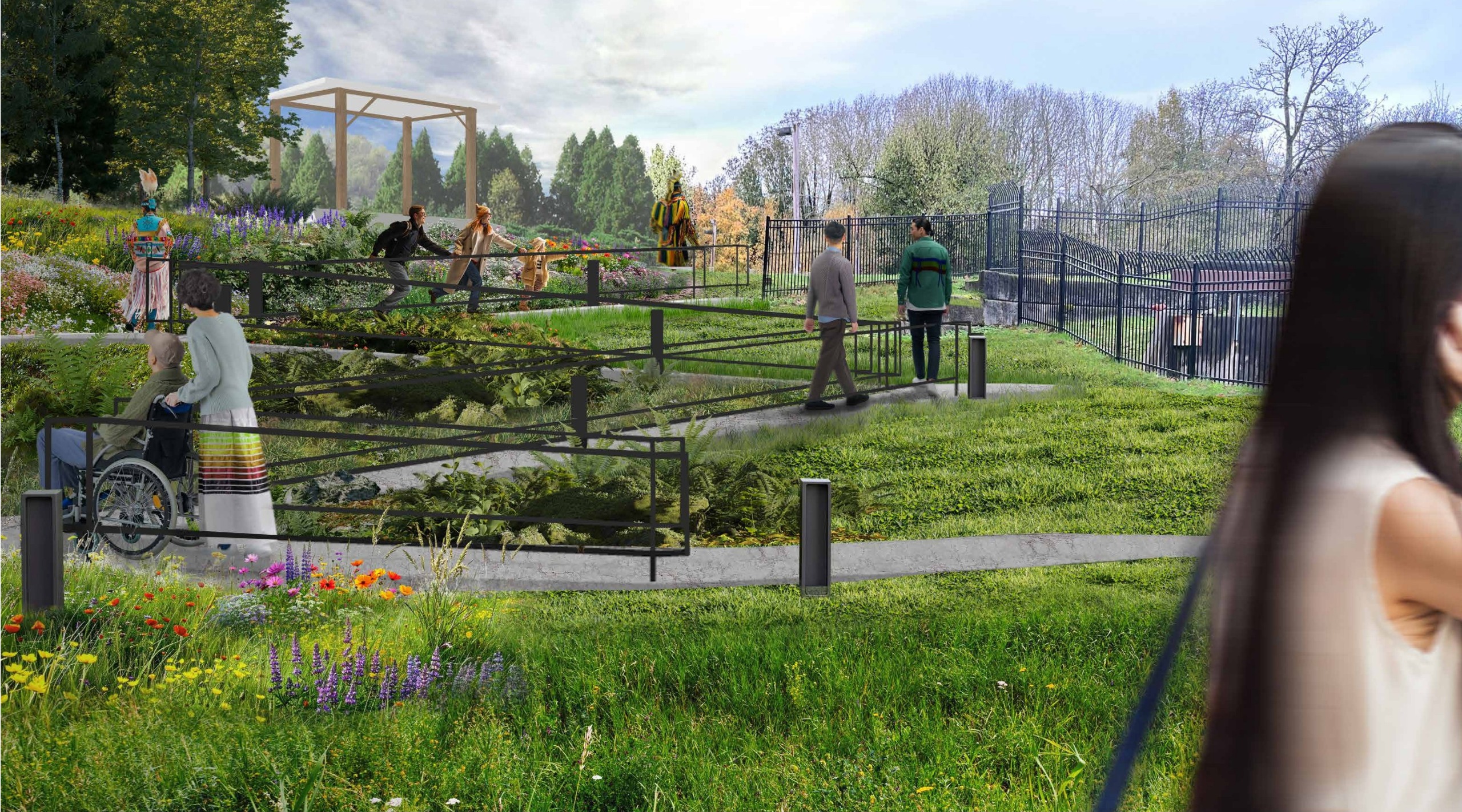 Rendering of new accessible path